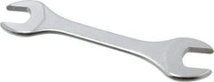 Facom - 12mm x 13mm Stubby Open End Wrench - 4-5/16" OAL, Double End, Satin Finish, 15° Head Angle - Exact Tool & Supply