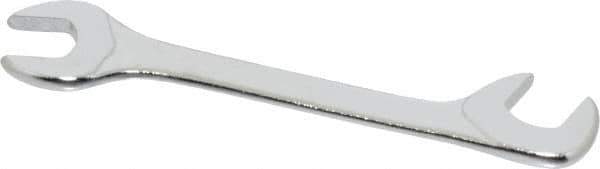 Facom - 10mm Stubby Extra Thin Open End Wrench - 3-15/16" OAL, Double End, Satin Finish, 15° & 75° Head Angle - Exact Tool & Supply