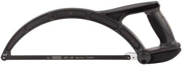 Stanley - 12" Hacksaw - 4" Throat Depth, High Impact Polypropylene Handle, Closed Grip Handle - Exact Tool & Supply