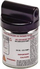 Gast - 8 oz Air Compressor Filter/Muffler Assembly - 3 Piece, Use with Gast 0523 Rotary Vane Units - Exact Tool & Supply