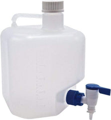 Dynalon Labware - 5 L Carboy - Polypropylene, Translucent, 10.6" High x 7-1/2" Diam, 45mm Cap - Exact Tool & Supply