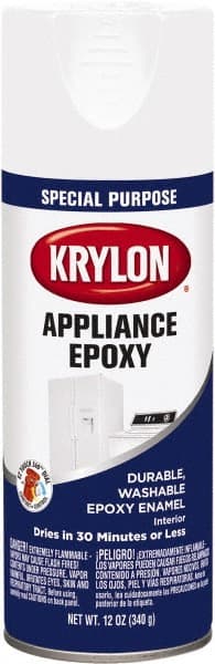 Krylon - Appliance White, Gloss, Epoxy Spray Paint - Exact Tool & Supply