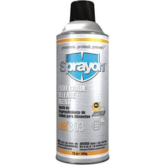 Sprayon - 16 Ounce Aerosol Can, Clear, General Purpose Mold Release - Food Grade, Silicone Composition - Exact Tool & Supply