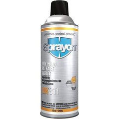 Sprayon - 16 Ounce Aerosol Can, White, General Purpose Mold Release - Dry Film Composition - Exact Tool & Supply