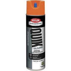 Krylon - 20 fl oz Orange Marking Paint - 50 to 60 Sq Ft Coverage, Solvent-Based Formula - Exact Tool & Supply
