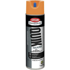 Krylon - 20 fl oz Orange Marking Paint - 50 to 60 Sq Ft Coverage, Solvent-Based Formula - Exact Tool & Supply