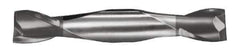 SGS - 11/64", 5/16" LOC, 3/16" Shank Diam, 2" OAL, 2 Flute, Solid Carbide Square End Mill - Double End, AlTiN Finish, Spiral Flute, 30° Helix, Centercutting, Right Hand Cut, Right Hand Flute, Series 15 - Exact Tool & Supply