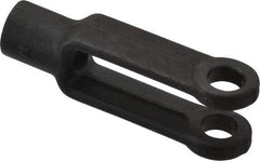 Gibraltar - 7/16-20 Thread, 1" Yoke Width, Carbon Steel, Tapped Yoke - 7/16" Hole Diam, 1-7/8" Hole Center to Neck, 13/16" Yoke Arm Height, 23/32" Neck Diam, 1" Neck Length, 2-7/8" OAL - Exact Tool & Supply