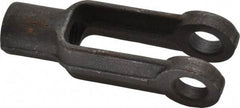 Gibraltar - 1/2-20 Thread, 1-1/8" Yoke Width, Carbon Steel, Tapped Yoke - 1/2" Hole Diam, 1-7/8" Hole Center to Neck, 15/16" Yoke Arm Height, 13/16" Neck Diam, 1-1/8" Neck Length, 3" OAL - Exact Tool & Supply