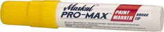 Markal - Yellow Paint Marker - Broad Tip, Alcohol Base Ink - Exact Tool & Supply