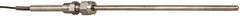 Thermo Electric - 0 to 1600°F, J Pipe Fitting, Thermocouple Probe - 3 Ft. Cable Length, Stripped Ends, 9 Sec Response Time - Exact Tool & Supply