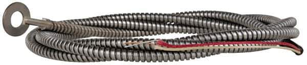 Thermo Electric - 0 to 900°F, J Surface, Thermocouple Probe - 4 Ft. Cable Length, Stripped Ends, 15 Sec Response Time - Exact Tool & Supply