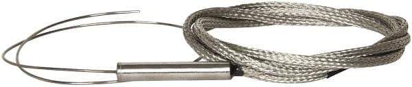 Thermo Electric - 0 to 1600°F, J Flexible, Thermocouple Probe - 3 Ft. Cable Length, Stripped Ends, 12 Inch Probe Sheath Length, 3 Sec Response Time - Exact Tool & Supply