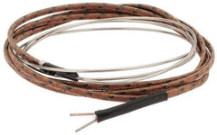 Thermo Electric - 0 to 1600°F, J Flexible, Thermocouple Probe - 3 Ft. Cable Length, Stripped Ends, 25 Inch Probe Sheath Length, 3 Sec Response Time - Exact Tool & Supply