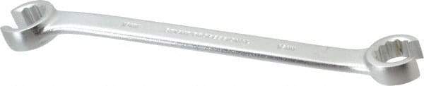 Proto - 16 x 18mm, Chrome Finish, Open End Flare Nut Wrench - 12 Points, 8-13/16" OAL, Steel, Double End Head - Exact Tool & Supply