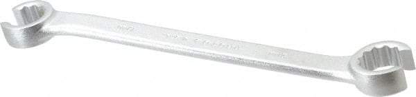Proto - 19 x 21mm, Chrome Finish, Open End Flare Nut Wrench - 12 Points, 9-7/16" OAL, Steel, Double End Head - Exact Tool & Supply