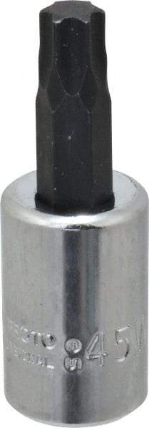 Proto - 3/8" Drive, T45 Torx Bit Socket - 1-31/32" OAL - Exact Tool & Supply