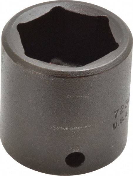 Proto - 3/8" Drive 15/16" Standard Impact Socket - 6 Points, 1-11/32" OAL - Exact Tool & Supply