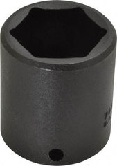 Proto - 1/2" Drive 1-1/4" Standard Impact Socket - 6 Points, 2" OAL - Exact Tool & Supply
