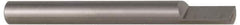 Accupro - 5/16 Inch Diameter, 2-1/2 Inch Overall Length, 1/2 Inch Split Length, Solid Carbide, Squared Split End Carbide Blank - Single End - Exact Tool & Supply