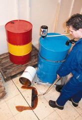 Abanaki - Air Powered Wet Drum Vacuum Head - Use with Standard 55 Gal Open Top Drums - Exact Tool & Supply