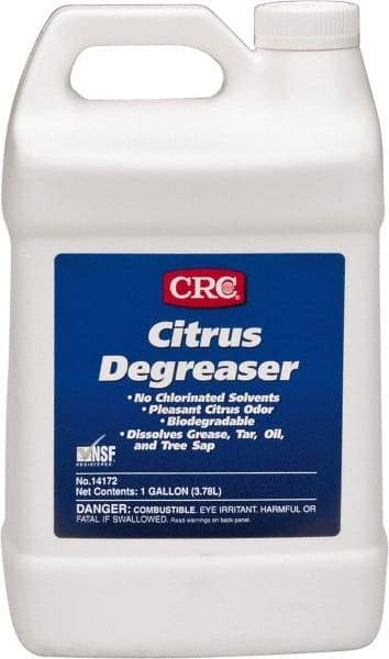 CRC - 1 Gal Bottle Cleaner/Degreaser - Liquid, Citrus & Petroleum Distillate, Citrus - Exact Tool & Supply