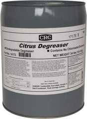 CRC - 5 Gal Bucket Cleaner/Degreaser - Liquid, Citrus & Petroleum Distillate, Citrus - Exact Tool & Supply