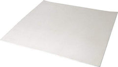 Made in USA - 12" Long, 12" Wide, 1/8" Thick, Silicone Rubber Foam Sheet - 45 to 55 Durometer, White, -20 to 500°F, 640 psi Tensile Strength, Plain Backing, Stock Length - Exact Tool & Supply