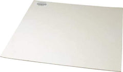 Made in USA - 12" Long, 12" Wide, 1/16" Thick, Silicone Rubber Foam Sheet - 45 to 55 Durometer, White, -20 to 500°F, 640 psi Tensile Strength, Adhesive Backing, Stock Length - Exact Tool & Supply