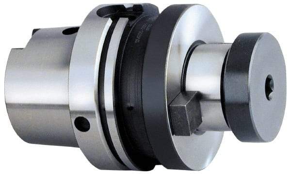 Parlec - HSK63A Taper Shank 1" Pilot Diam Shell Mill Holder - 2.63" Flange to Nose End Projection, 2-1/4" Nose Diam, 1/2-20 Lock Screw, Through-Spindle Coolant - Exact Tool & Supply