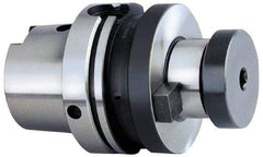 Parlec - HSK63A Taper Shank 1" Pilot Diam Shell Mill Holder - 2.63" Flange to Nose End Projection, 2-1/4" Nose Diam, 1/2-20 Lock Screw, Through-Spindle Coolant - Exact Tool & Supply