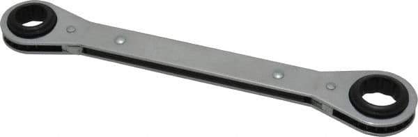 Proto - 3/4" x 7/8" 12 Point Reversible Ratcheting Box Wrench - Double End, 1-5/8" Head Diam x 1/2" Head Thickness, 9-1/4" OAL, Steel, Chrome Finish - Exact Tool & Supply