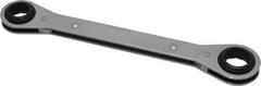 Proto - 3/4" x 7/8" 12 Point Reversible Ratcheting Box Wrench - Double End, 1-5/8" Head Diam x 1/2" Head Thickness, 9-1/4" OAL, Steel, Chrome Finish - Exact Tool & Supply