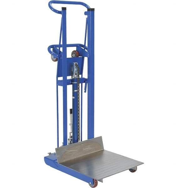 Vestil - 1,000 Lb Capacity, 53" Lift Height, Portable Workstation Manually Operated Lift - Exact Tool & Supply