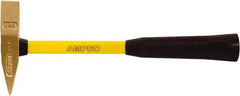 Ampco - 1 Lb Head Scaling Hammer - 14" Long, 1" Face Diam, Fiberglass Handle - Exact Tool & Supply