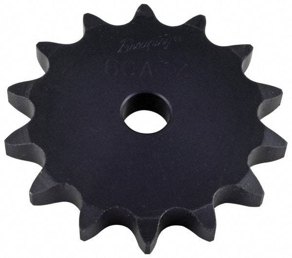 Browning - 40 Teeth, 3/4" Chain Pitch, Chain Size 60, "A" Plate Roller Chain Sprocket - 3/4" Bore Diam, 9.559" Pitch Diam, 9.98" Outside Diam - Exact Tool & Supply