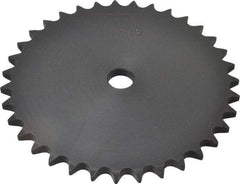 Browning - 35 Teeth, 1/2" Chain Pitch, Chain Size 40, "A" Plate Roller Chain Sprocket - 5/8" Bore Diam, 5-37/64" Pitch Diam, 5.86" Outside Diam - Exact Tool & Supply