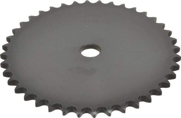 Browning - 40 Teeth, 1/2" Chain Pitch, Chain Size 40, "A" Plate Roller Chain Sprocket - 5/8" Bore Diam, 6.373" Pitch Diam, 6.65" Outside Diam - Exact Tool & Supply