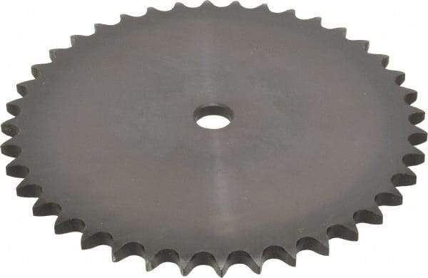 Browning - 40 Teeth, 5/8" Chain Pitch, Chain Size 50, "A" Plate Roller Chain Sprocket - 3/4" Bore Diam, 7.966" Pitch Diam, 8.32" Outside Diam - Exact Tool & Supply