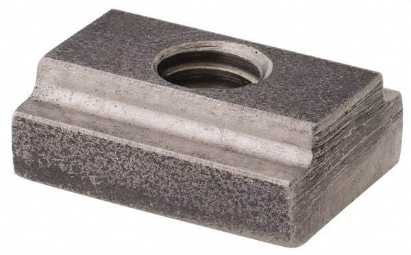 Gibraltar - 1/4-20 Blind Tapped T Slot Nut - 5/16" Slot Width, 1/2 x 11/64" Base Width x Height, 9/16 x 1/4" OAL x Height - Exact Tool & Supply