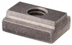Gibraltar - 1/4-20 Blind Tapped T Slot Nut - 5/16" Slot Width, 1/2 x 11/64" Base Width x Height, 9/16 x 1/4" OAL x Height - Exact Tool & Supply