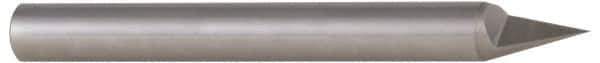 Accupro - 1/2 Inch Diameter, 4 Inch Overall Length, 5/8 Inch Split Length, Solid Carbide, Conical Point Split End Carbide Blank - Single End, 60° Point - Exact Tool & Supply