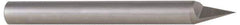 Accupro - 1/2 Inch Diameter, 4 Inch Overall Length, 5/8 Inch Split Length, Solid Carbide, Conical Point Split End Carbide Blank - Single End, 60° Point - Exact Tool & Supply