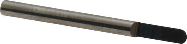Accupro - 1/8 Inch Diameter, 1-1/2 Inch Overall Length, 3/8 Inch Split Length, Solid Carbide, Full Radius Split End Carbide Blank - Single End - Exact Tool & Supply