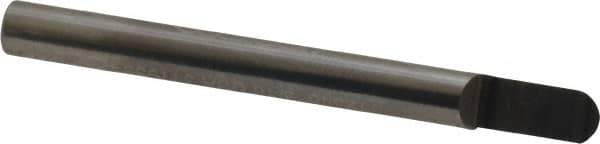 Accupro - 3/16 Inch Diameter, 2 Inch Overall Length, 3/8 Inch Split Length, Solid Carbide, Full Radius Split End Carbide Blank - Single End - Exact Tool & Supply