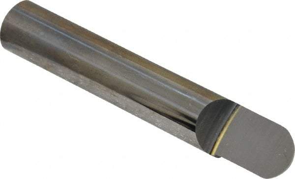 Accupro - 1/2 Inch Diameter, 3 Inch Overall Length, 5/8 Inch Split Length, Solid Carbide, Full Radius Split End Carbide Blank - Single End - Exact Tool & Supply
