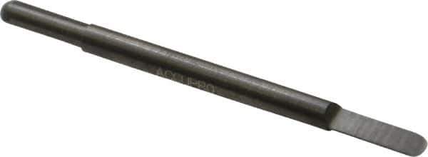 Accupro - 1/8 Inch Diameter, 2 Inch Overall Length, 3/8 Inch Split Length, Solid Carbide, Full Radius Split End Carbide Blank - Double End - Exact Tool & Supply