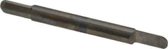 Accupro - 3/16 Inch Diameter, 2 Inch Overall Length, 3/8 Inch Split Length, Solid Carbide, Full Radius Split End Carbide Blank - Double End - Exact Tool & Supply