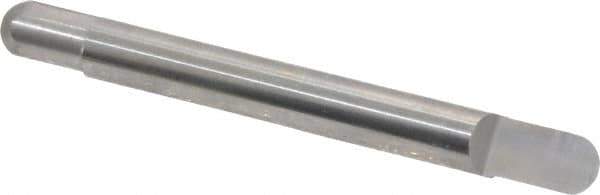 Accupro - 1/4 Inch Diameter, 2-1/2 Inch Overall Length, 3/8 Inch Split Length, Solid Carbide, Full Radius Split End Carbide Blank - Double End - Exact Tool & Supply