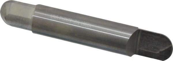 Accupro - 1/2 Inch Diameter, 3 Inch Overall Length, 5/8 Inch Split Length, Solid Carbide, Full Radius Split End Carbide Blank - Double End - Exact Tool & Supply
